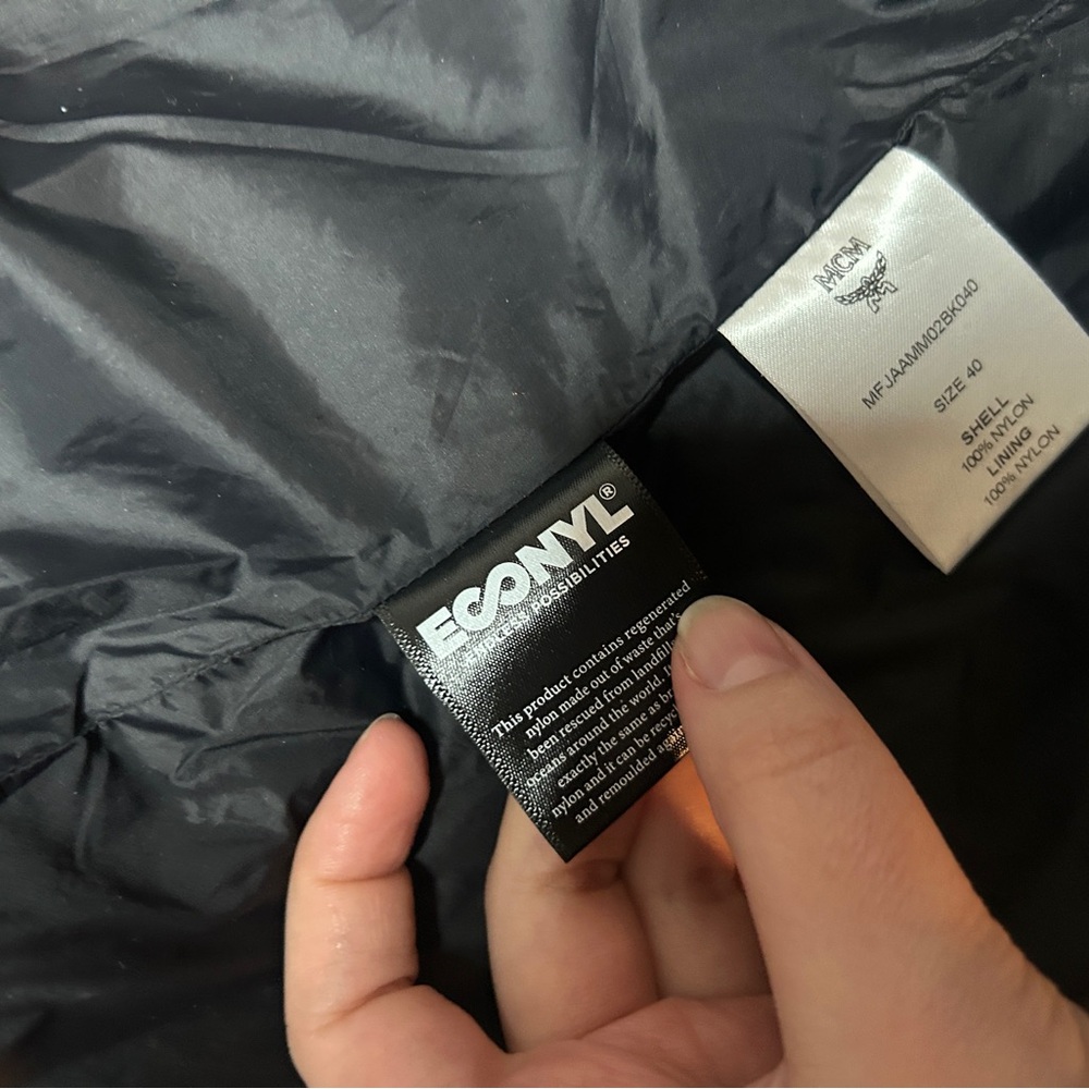 MCM Black Patterned Windbreaker - image 4